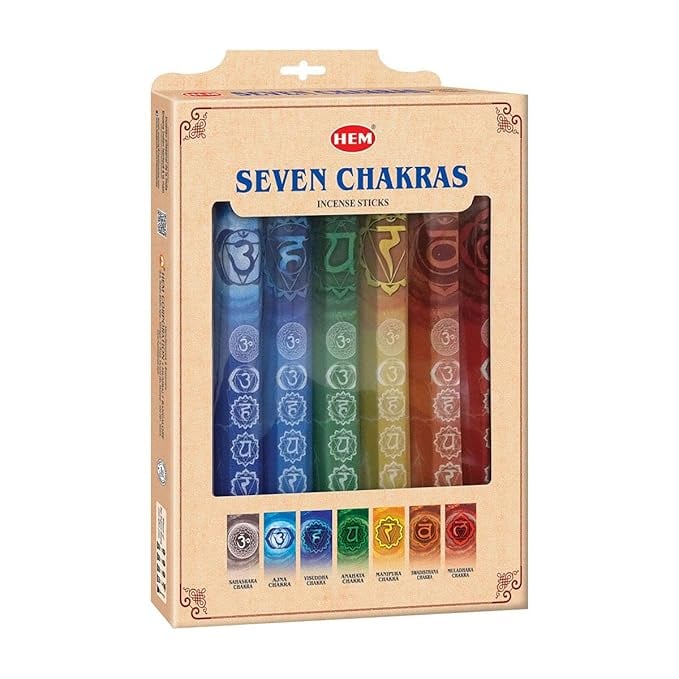 HEM Seven Chakra Incense Sticks Agarbatti Home Freshness product image from Amazon