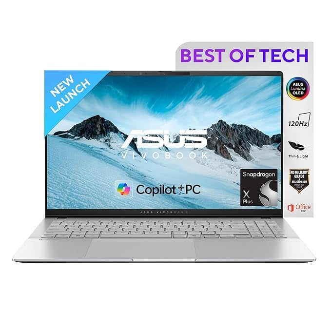 ASUS Vivobook S 15 3K OLED 169 120Hz 600 nits Snapdragon X product image from Amazon