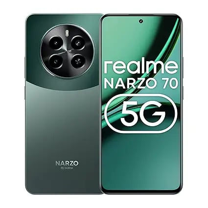 realme NARZO 70 5G Forest Green8GB RAM 128GB Storage product image from Amazon