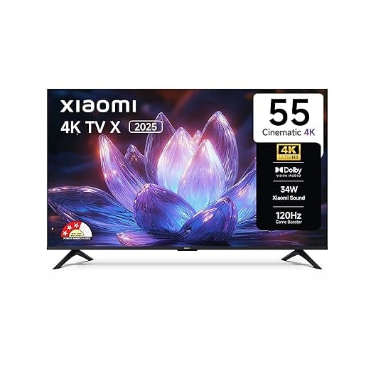 Xiaomi 138 cm 55 inch X Ultra HD 4K Smart Google LED TV product image from Amazon