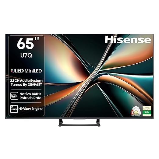 Hisense 164 cm 65 inches U7Q Series 4K Ultra HD Smart QLED product image from Amazon