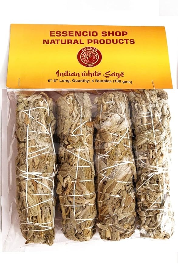 ESSENCIO SHOP Indian White Sage 4 Bundles Smudging Sticks 6 product image from Amazon