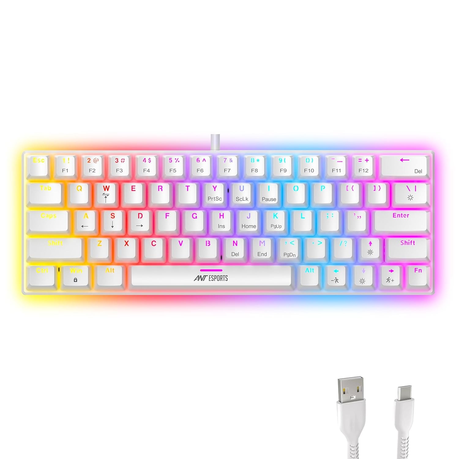 Ant Esports Mk1200 Mini 60 Wired Mechanical Gaming Keyboard product image from Amazon