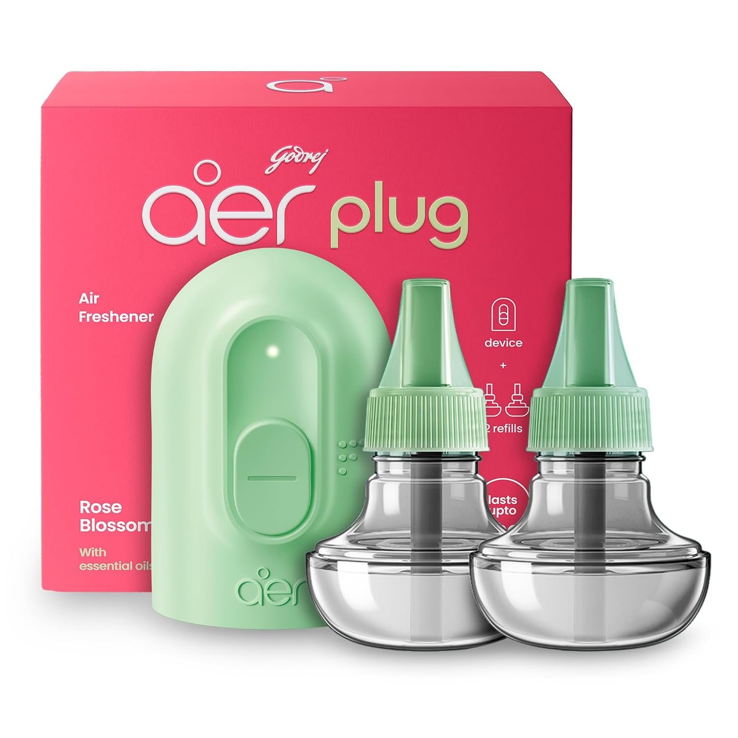 Godrej Aer Plug Electric Air Freshener Machine 2 Refills product image from Amazon