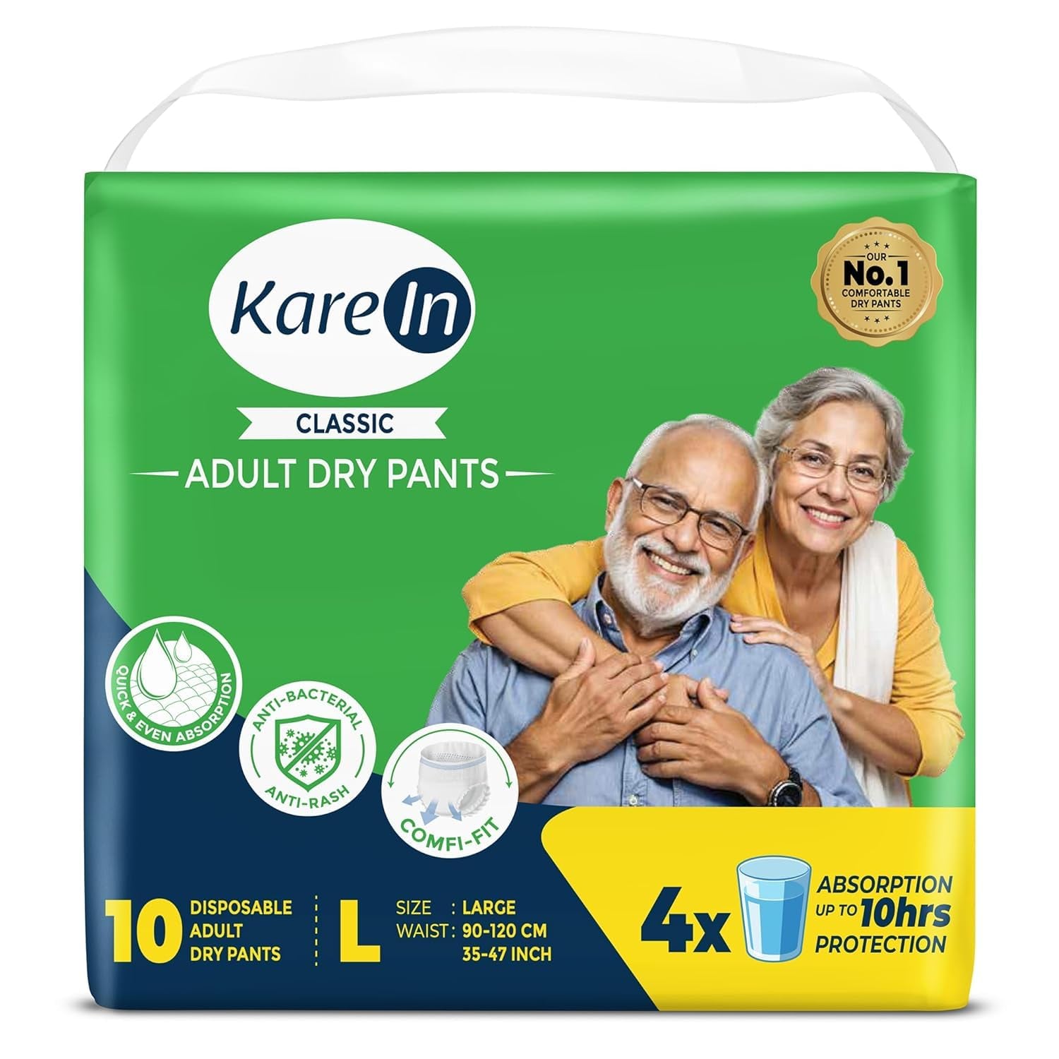 Karein Classic Adult Diaper Pant L Size Large Waist 90-120 product image