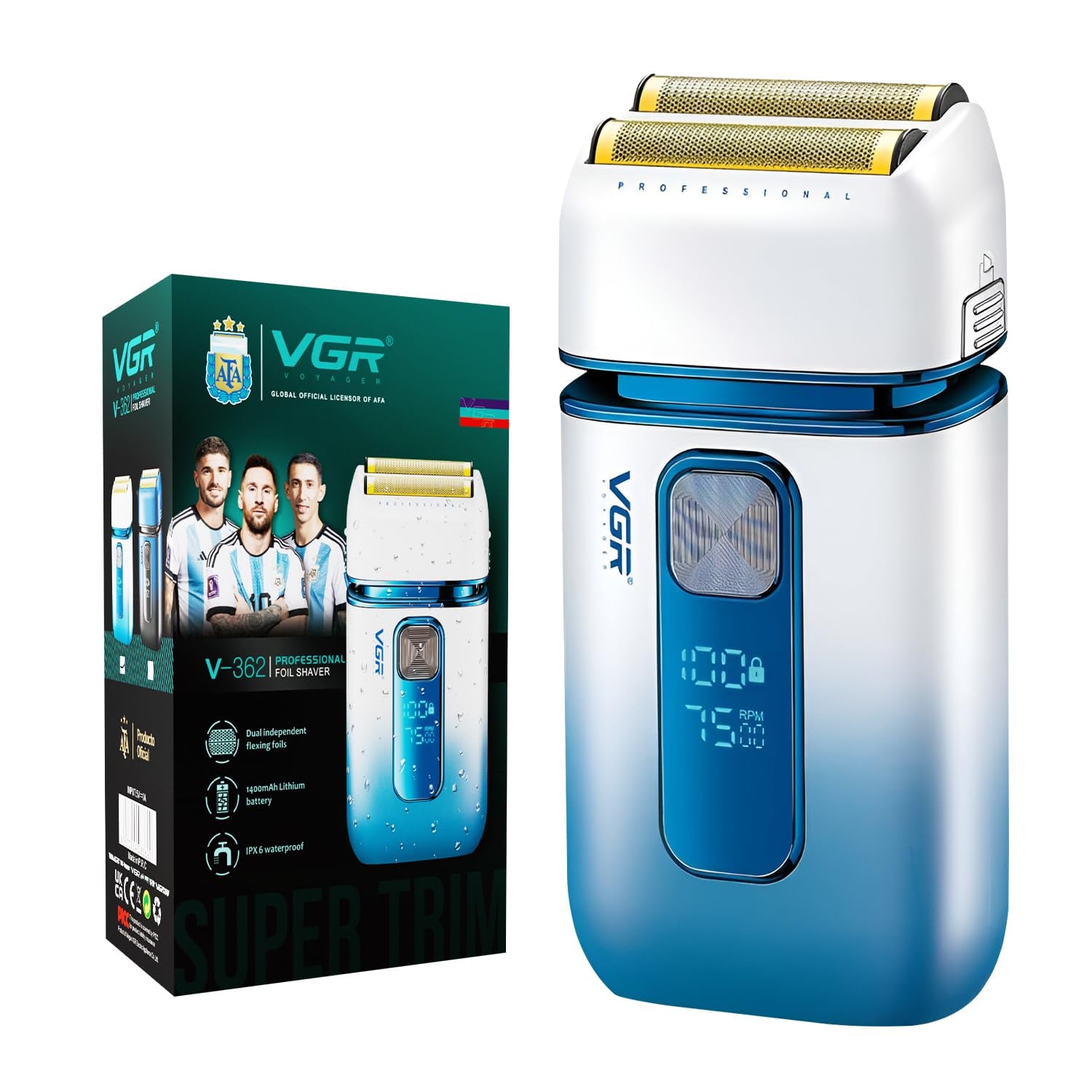 Vgr V-362 Super Trim Foil Shaver Men Titanium Dual Foils 2 product image from Amazon