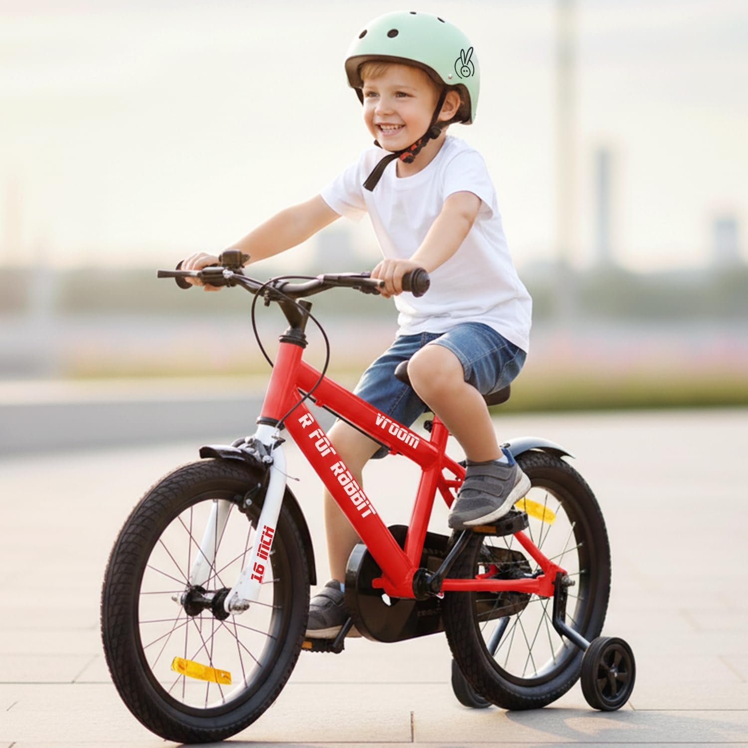 R Rabbit Vroom Bicycle Kids Cycle 4 7 Years Boys Girls 16t product image