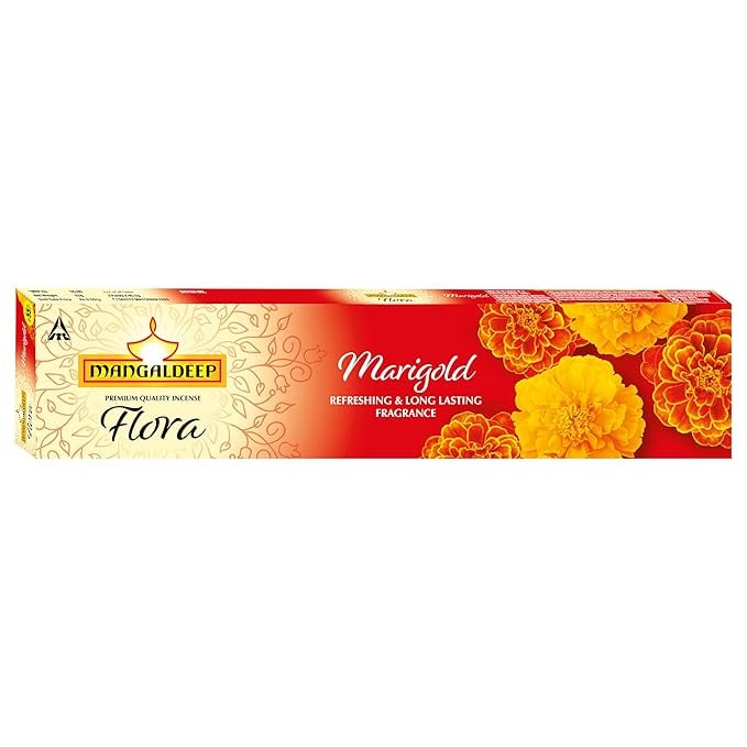 Mangaldeep Marigold Agarbatti 115g - Incense Sticks product image from Amazon