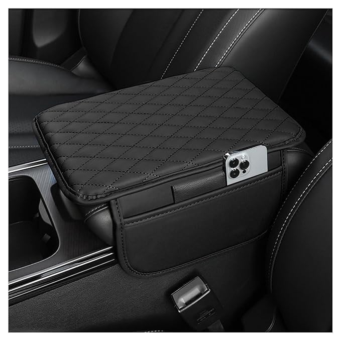 STHIRA Car Center Console Armrest Cover Pad Fashion PU product image from Amazon