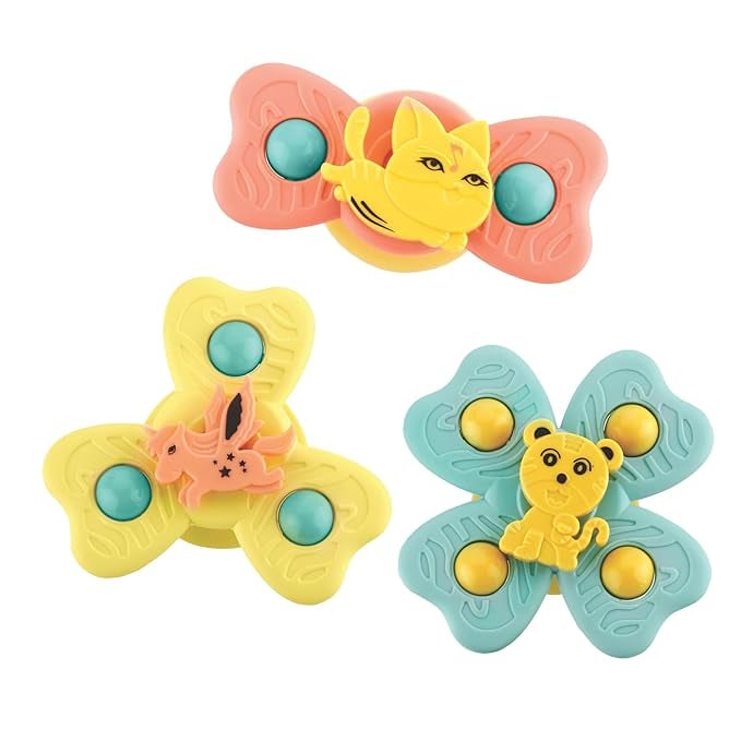Baby Spinner Toy Baby Bath Toys Water Toys Kids Suction Cup product image from Amazon