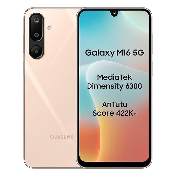 Samsung Galaxy M16 5G Blush Pink 4GB RAM 128 GB Storage product image from Amazon