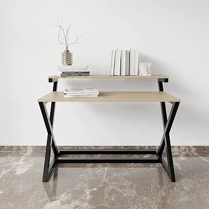 Riyan Luxiwood Austin Engineered Wood Study Table Shelve product image from Amazon