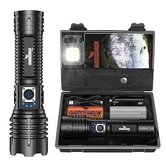 Shadowhawk Torch Lights Rechargeable Torchlight Led Torch product image from Amazon