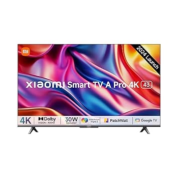 Xiaomi 108 cm 43 inches A Pro 4K Dolby Vision Smart Google product image from Amazon