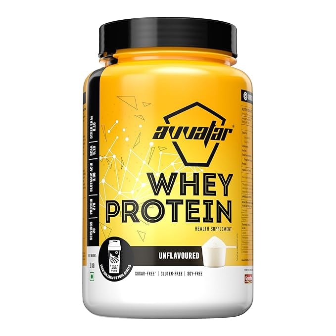avvatar Whey Protein 1Kg Unflavoured 27g Protein 29 product image from Amazon