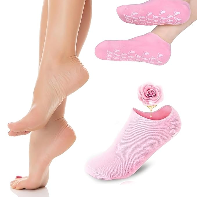 UNIDSC Moisturizing Silicone Gel Socks Dry Feet Repair Deep product image from Amazon