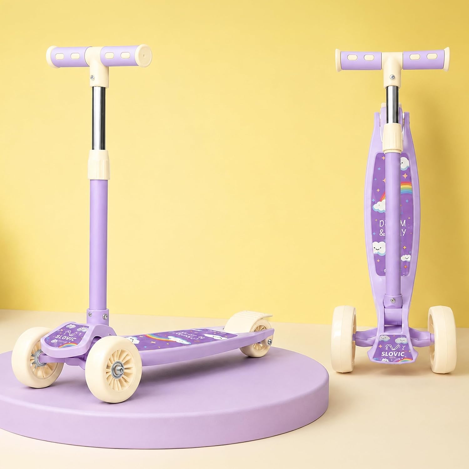 SLOVIC Kick Scooter Kids 3 Years Adjustable Handle Height product image