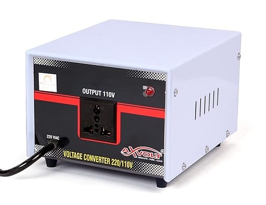 220v 110v Voltage Converter 1500w AXVOLT Crysta step down product image from Amazon