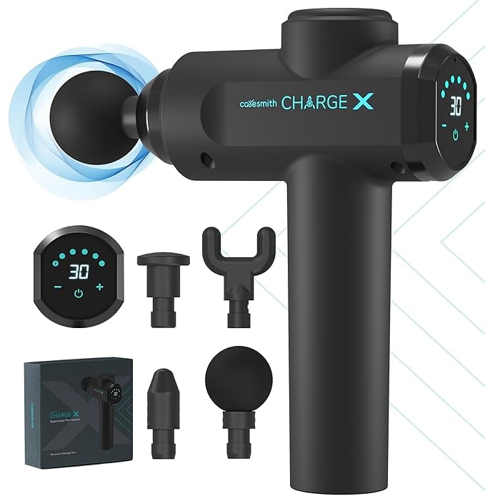 Caresmith Charge X Massage Gun With Touchscreen Display product image from Amazon