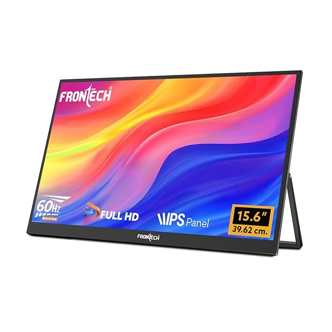 FRONTECH 15.6 Portable LED Monitor Full HD IPS Dual Type-C product image from Amazon