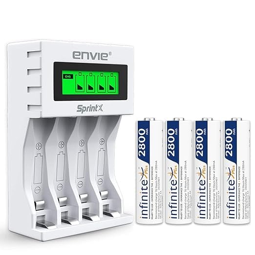ENVIE ECR11MC 2800 4PL SprintX Ultra Fast Rechargeable product image from Amazon
