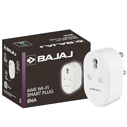 Bajaj AWE Wi-Fi Smart Plug 16A 2 Star Rated Energy product image from Amazon