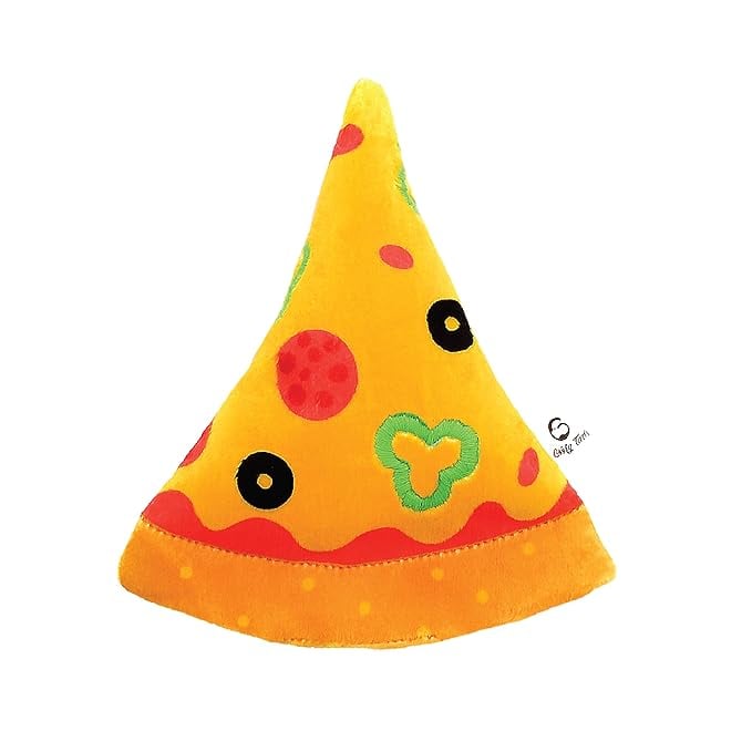 Goofy Tails Food Buddies Pizza Slice Plush Toy Dogs Crinkle product image from Amazon