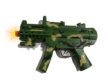 Toy Imagine Gun Kids Light Sound Vibration Army Colour Toy product image from Amazon