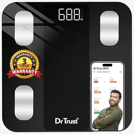 Dr Trust USA Legend BMI Weight Scale Body Fat Analyzer product image from Amazon