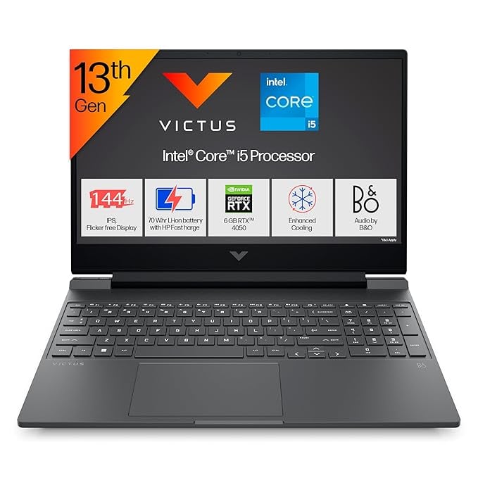 HP Victus 13th Gen Intel Core i5-13420H 6GB RTX 4050 Gaming product image from Amazon