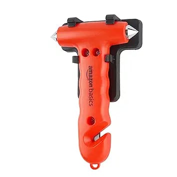Amazon Basics Car Safety Window Hammer Seat Belt Cutter product image from Amazon