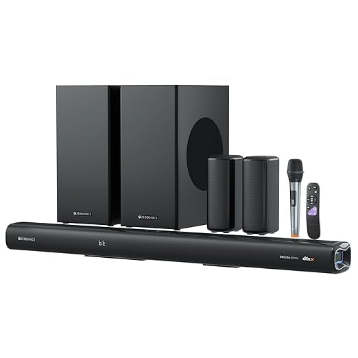 ZEBRONICS Juke BAR 9900 725 Watts Karaoke UHF Mic Dolby product image from Amazon
