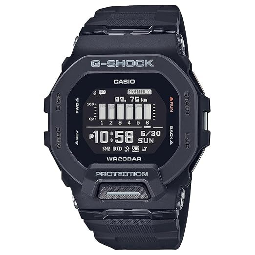 Casio G-Shock GBD-200-1DR Digital Dial Black Resin Strap product image from Amazon