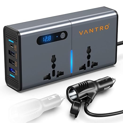 Vantro 200W Car Power InverterLaptop Charger 3 USB 6.2A Max product image from Amazon