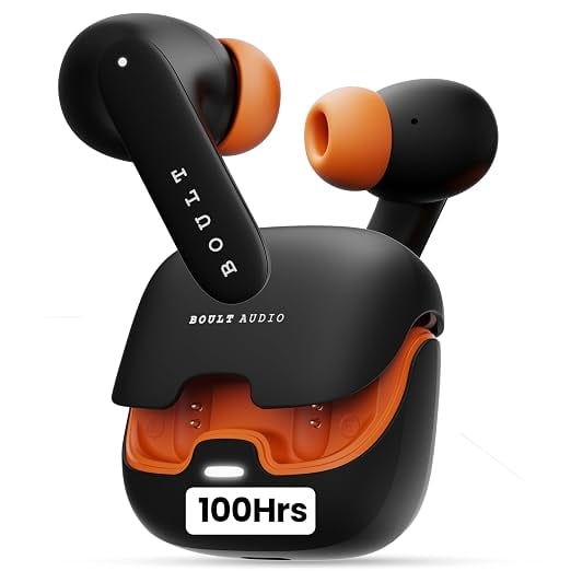 Boult Audio Z40 Pro 100H Playtime Quad Mic ENC 45ms Low product image from Amazon