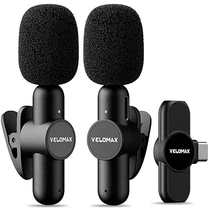 VELOMAX Wireless Mic Intelligent Noise Reduction 8-Hour product image from Amazon
