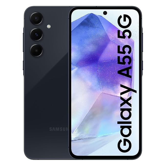 Samsung Galaxy A55 5G Awesome Navy 8GB RAM 256GB Storage AI product image from Amazon