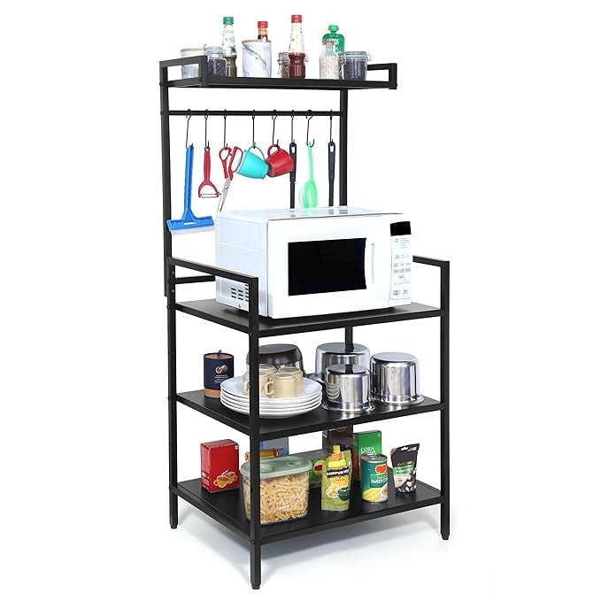 Livzing 4 Tier Countertop Adjustable Metal Microwave Oven product image from Amazon
