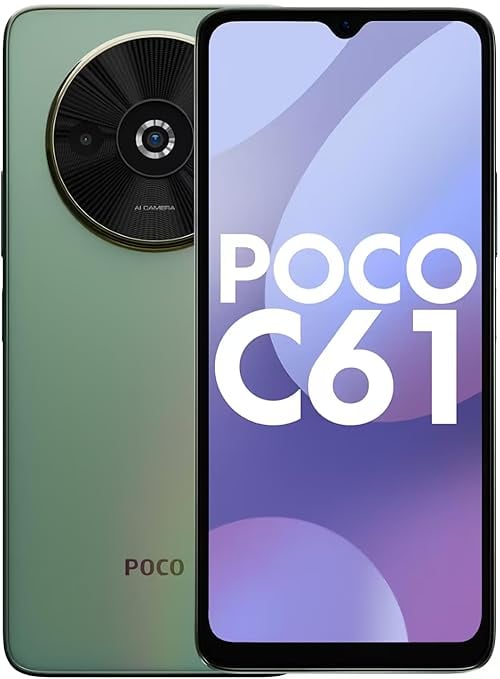 POCO C61 Mystical Green 4GB RAM 64GB ROM - Smartphones product image from Amazon