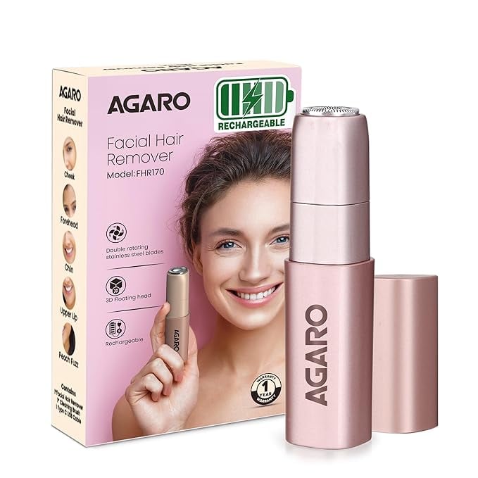 AGARO Facial Hair Remover FHR170 For Women Rechargeable product image from Amazon