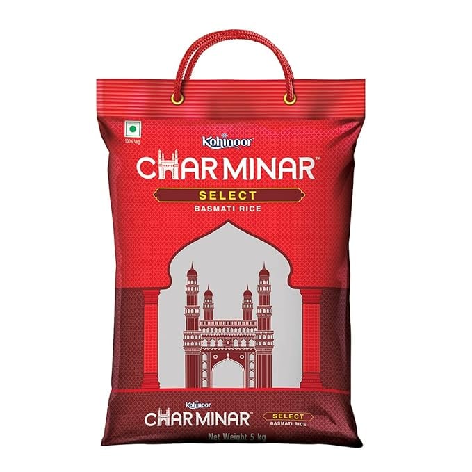 Kohinoor Charminar Select Basmati Rice 5 KG Value Basmati product image from Amazon