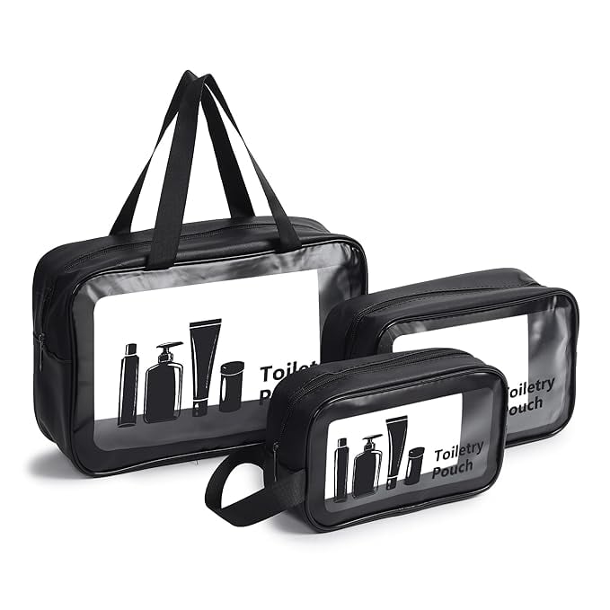 Xelvix Travel Makeup Pouch Set Toiletries Bag Cosmetic product image from Amazon