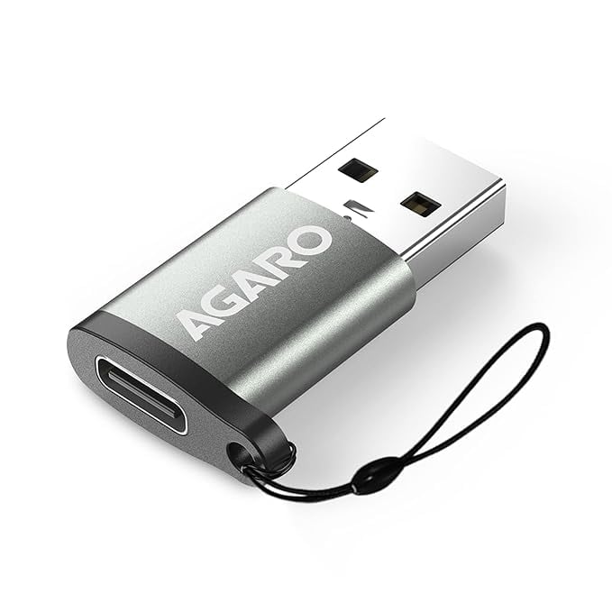 AGARO USB 3.0 Type C Female USB Male OTG Adapter 5 Gbps product image from Amazon