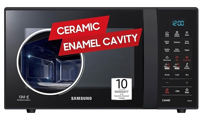 Samsung 21 L Convection Microwave Oven CE73JD-B1XTL Black product image from Amazon