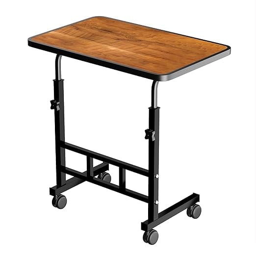 OPTIFINE Wooden Multipurpose Adjustable Height Table Wheels product image from Amazon