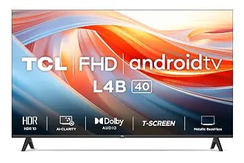 TCL 101 cm 40 inches Mettalic Bezel-Less Full HD Smart product image from Amazon