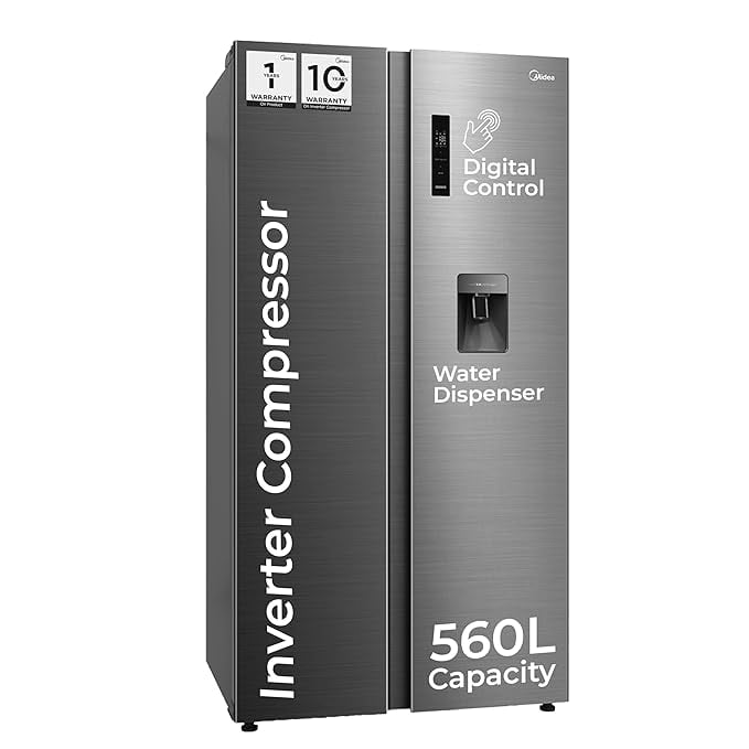 Midea 560 L Side Side Refrigerator Inverter Compressor product image from Amazon