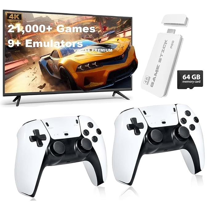 REBOT 2025 Wireless TV Game Console Stick 4K Built-in 9 product image from Amazon