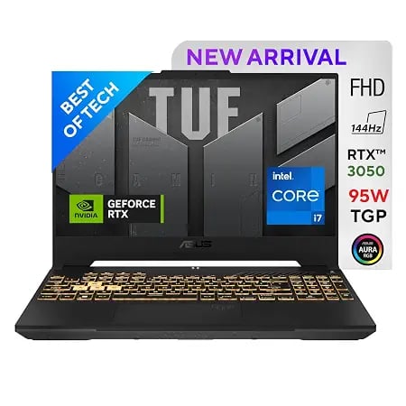 ASUS TUF Gaming F15 Intel Core i7 12700H 12th Gen 15.6-inch product image from Amazon