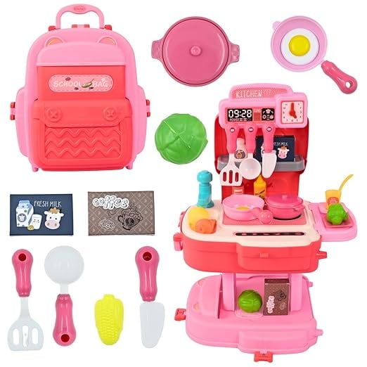 Cable World 2 1 Kitchen Playset Kids School Bag Type product image from Amazon